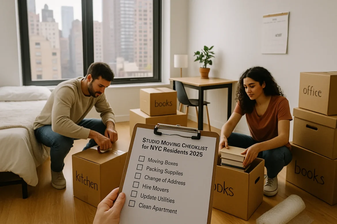 Studio Moving Checklist for NYC Residents 2025